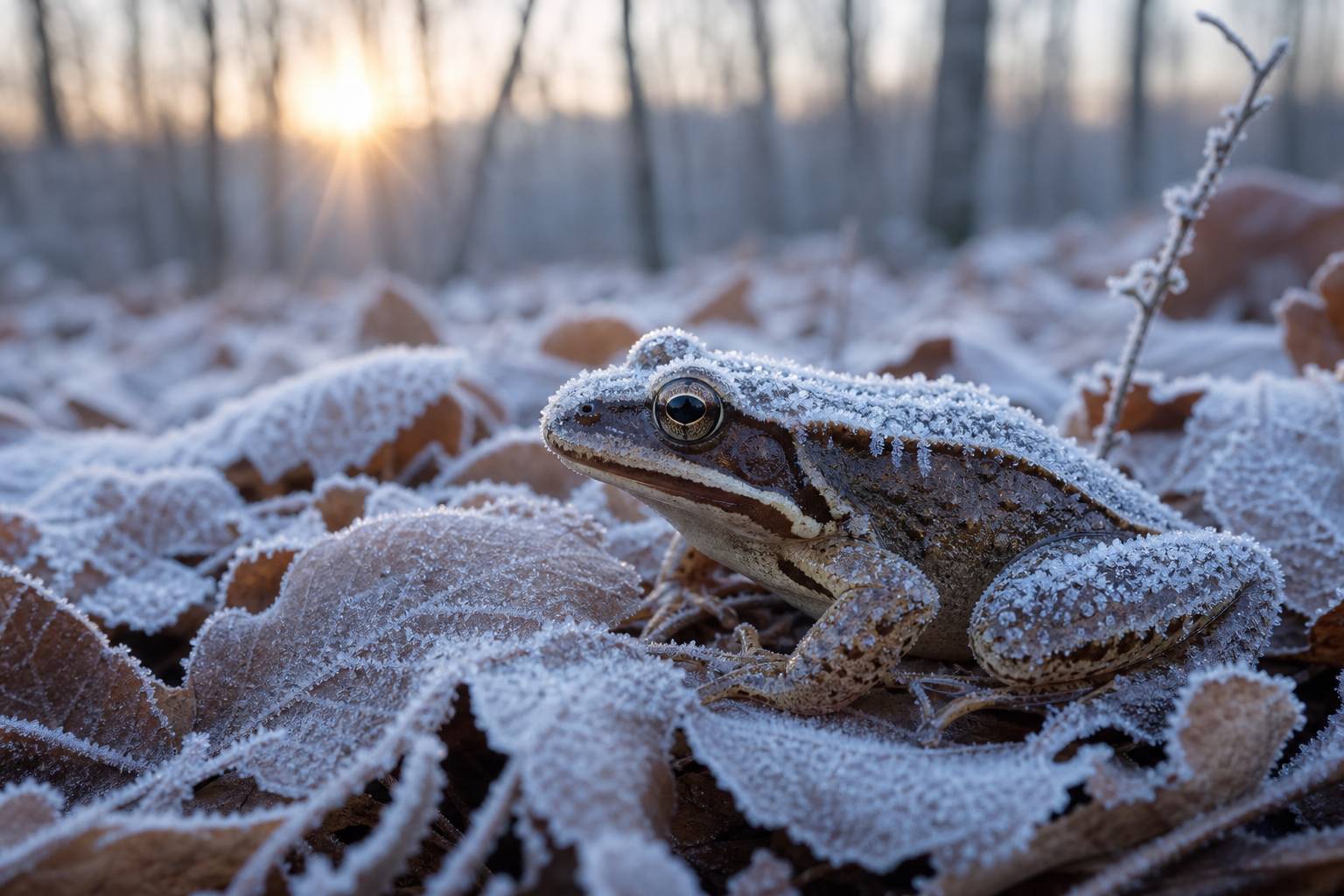 El animal que sobrevive congelado durante meses: especies y secretos biológicos