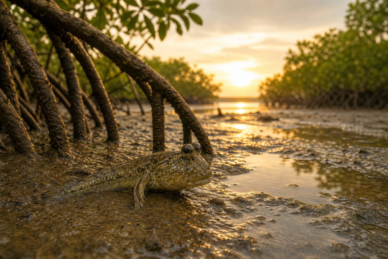 El pez que puede caminar fuera del agua: cómo sobrevive el mudskipper